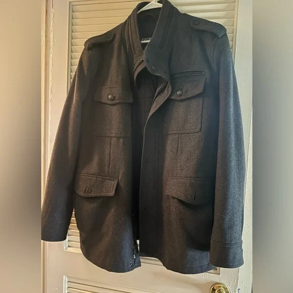 Short Wool Blend Coat - Picture 1 of 3